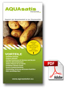 Aqua Satis krompir - uravnava vodno bilanco semenskim krompirjem [PDF 1,1 MB nemščina]