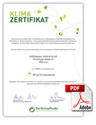 Climate certificate Der Grüne Punkt . PDF-File [78 KB] (in German)